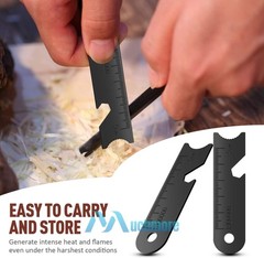 12Pc Magnesium Ferro Rod Flint Fire Starter Emergency Survival Ferro Rod Striker