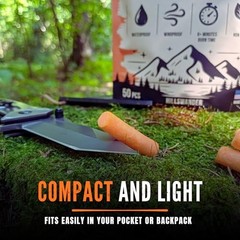 Fire Starter Plugs, Waterproof Fire Plugs, 50 Pack | For Campfires, Survival &