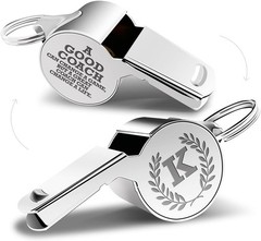 fkovcdy Initial Coach Gifts, Whistle for Coaches, Whistle Emergency, Thank You