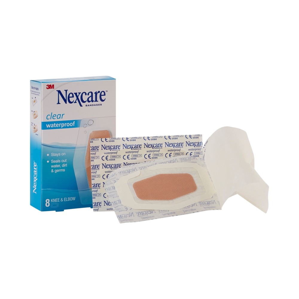 3M Nexcare Waterproof Sheer Plastic Adhesive Bandage 2-3/8 X 3½ Inch 192 Ct