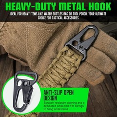 Tactical Paracord Handle，9-Core Weaving Paracord Strap for Bag Strap Replacement