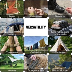 Paracord Rope 550 lb – 1000ft / 500ft / 200ft / 100ft 5/32″ Parachute Cord 4MM
