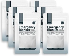 50 Pack Emergency Mylar Thermal Blankets Heat Reflective Survival Camping Gear