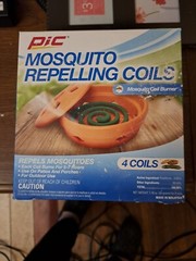 PIC Mosquito Repelling Terra Cotta Burning Dish W/ 4 Starters Citronella Scent