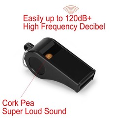 Whistle, Professional Sports Whistle with Lanyard, Loud Clear Black Whistles …