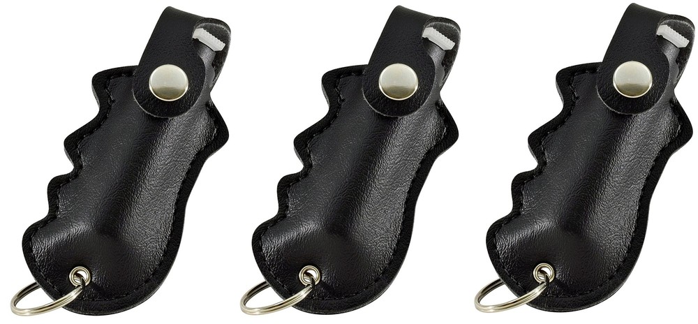 Pepper Defense 3-PACK Pepper Spray Self Defense 10% OC Maximum Strength UV Dye