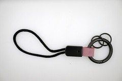 Keychain Lanyard Cotton Rope Strap Metal Keyring