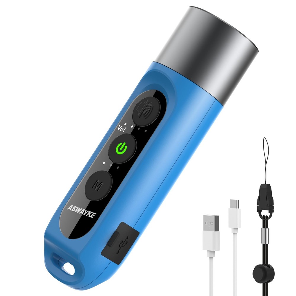Electronic Whistle Highest IPX5 Maximum Sound 125db Battery 1000mAh Blue for …