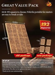 Fire Starter Squares 192 Natural & Odourless Firestarters Cubes for Campfire…