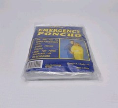 Vintage Emergency Poncho The Weather Station Clear Vinyl