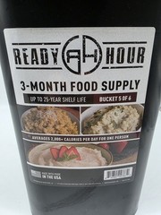 NEW! • READY HOUR 3 MONTH FOOD SUPPLY 25 year shelf life SURVIVAL KIT • BUCKET 5