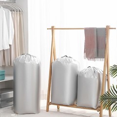 OMVMO 2 Pack Laundry Bag，Drawstring Bag,Storage Bag for XXL – 2Pcs, Silver