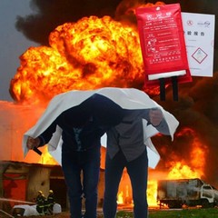 Isop Fireproof Blanket Large 70 78 Inches Pack Of 2 Emergency Fire Blanket