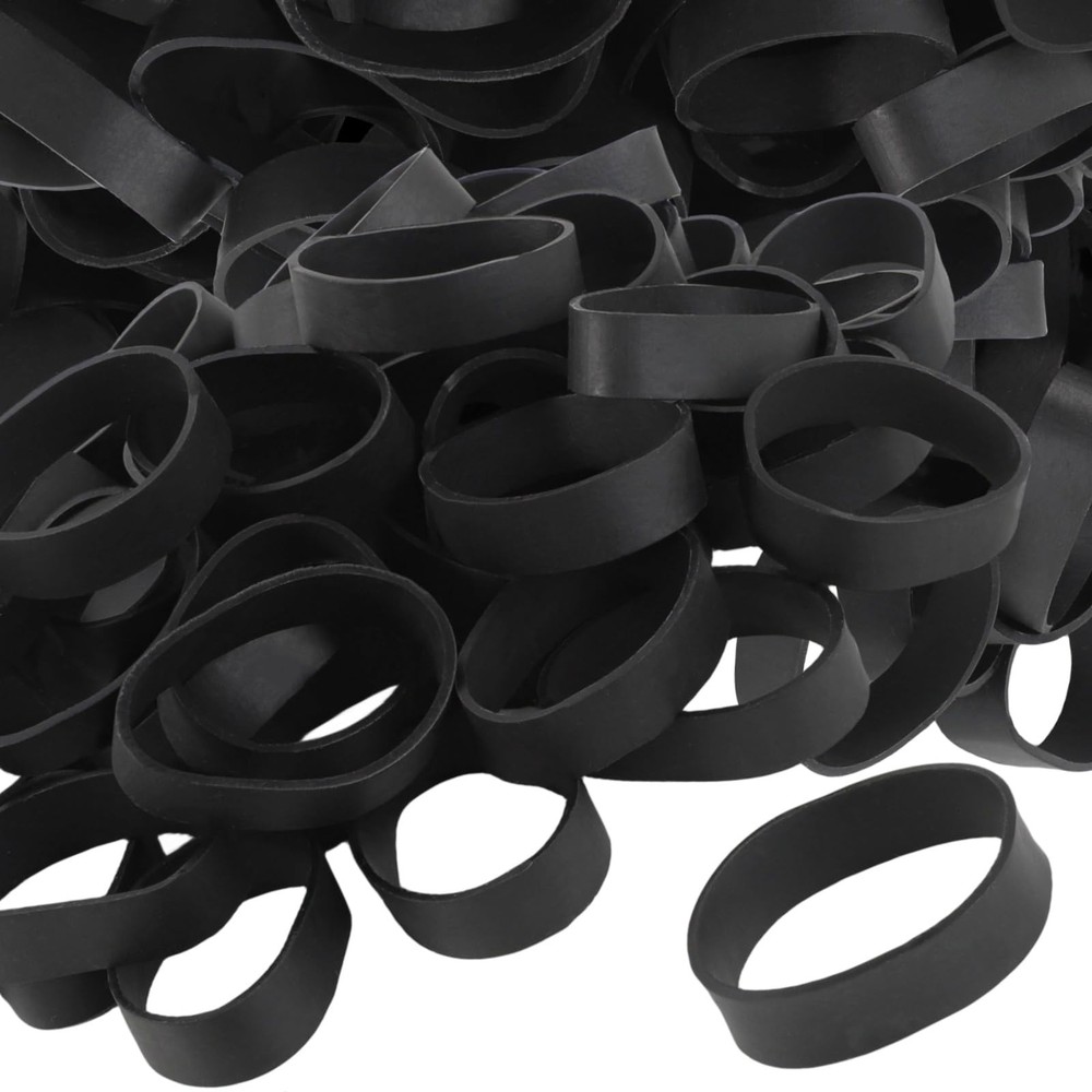 Size #82 Tactical Rubber Bands – 50 Pieces – 2 1/2 x inch, Black