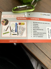 Lifeline Weather Resist Survival Kit Carry Case