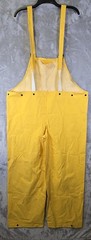 Stearns Fishermen Bib Overall Waders Yellow Large Polyvinyl Workwear Adj Strap