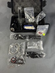 Emergency Survival Kit Waterproof Style Case Fire Starter Knife Compass Light