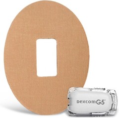 Fixic Patches for G4 G5 Waterproof Adhesive, Oval, Pre Cut Best Fixation Tan 20