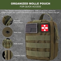 Gifts for Men Christmas Dad, Survival Kit, 150 PCS Gear Large, Green