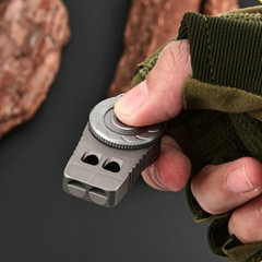 EDC Titanium Safety Whistle Emergency Survival Whistle Outdoor Pet Training Tool