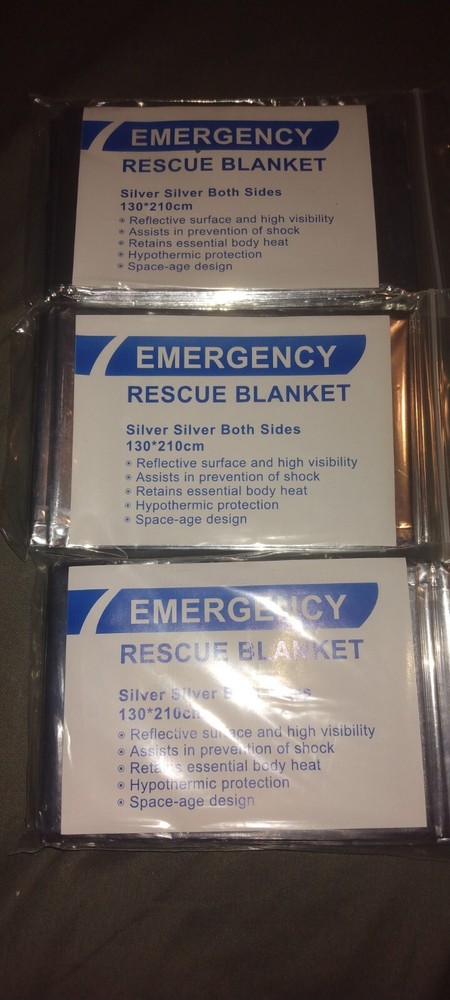 Rescue Emergency Mylar Blankets 84″ x 52″