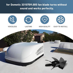 For Dometic 3310709.005 Fan Blade Replacement Rv Conditioner Part, Air Condition