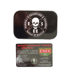 ESEE Pocket Survival Kit Tin Dimensions 3.75″ x 2.25″ x .75″ Empty Tin Can 2284
