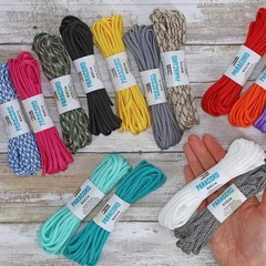 White Nylon Paracord – 18ft for Crafting & Decor