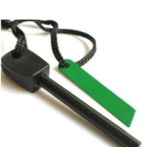 2 Fire Steel Sets For Emergency Camping Survival Magnesium Torch Flint