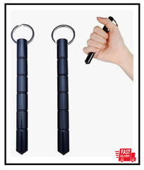 2 Pcs Self Defense Keychain Set,Portable Metal 2-pack of keychain, aluminum Blun