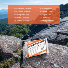 6 Pack Emergency Mylar Blanket, Emergency Blanket Space Blanket Survival Rescue