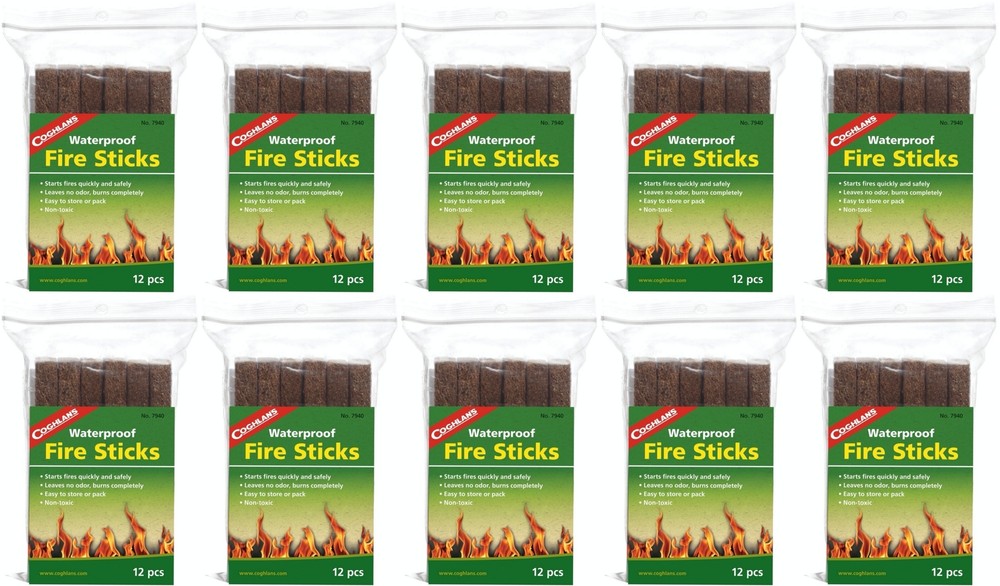 Coghlan’s 12-Count Waterproof Fire Sticks (10-Pack)