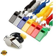 Whistle, 8PCS Sports Whistles with Lanyard, Loud Crisp Sound Whistles Bulk Id…