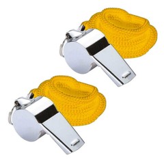 1-5Pcs Metal Referee Whistle With Key Ring Sports School Football Rugby Outdoor