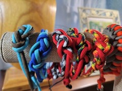 11 Piece Wholesale Bracelet Lot Handmade Paracord Macrame Bracelet Bundle
