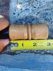 Bushcraft 5″ x 1″ ferrocerium rod with Birdseye maple wood handle | mischmetal
