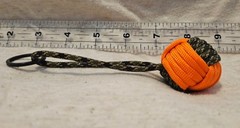 550 Paracord 1″ Nautical Decorative Monkey’s Fist Knot 5″, Key Fob/Chain