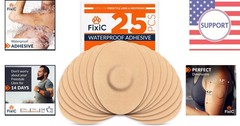Hypoallergenic Cotton Adhesive Patches – 25 PCS for Libre 1, 2, 3 & G7 – Tan