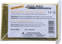 Lot of 10 Ultra-Resistant Large Format Survival Blankets (210 x 160 cm)