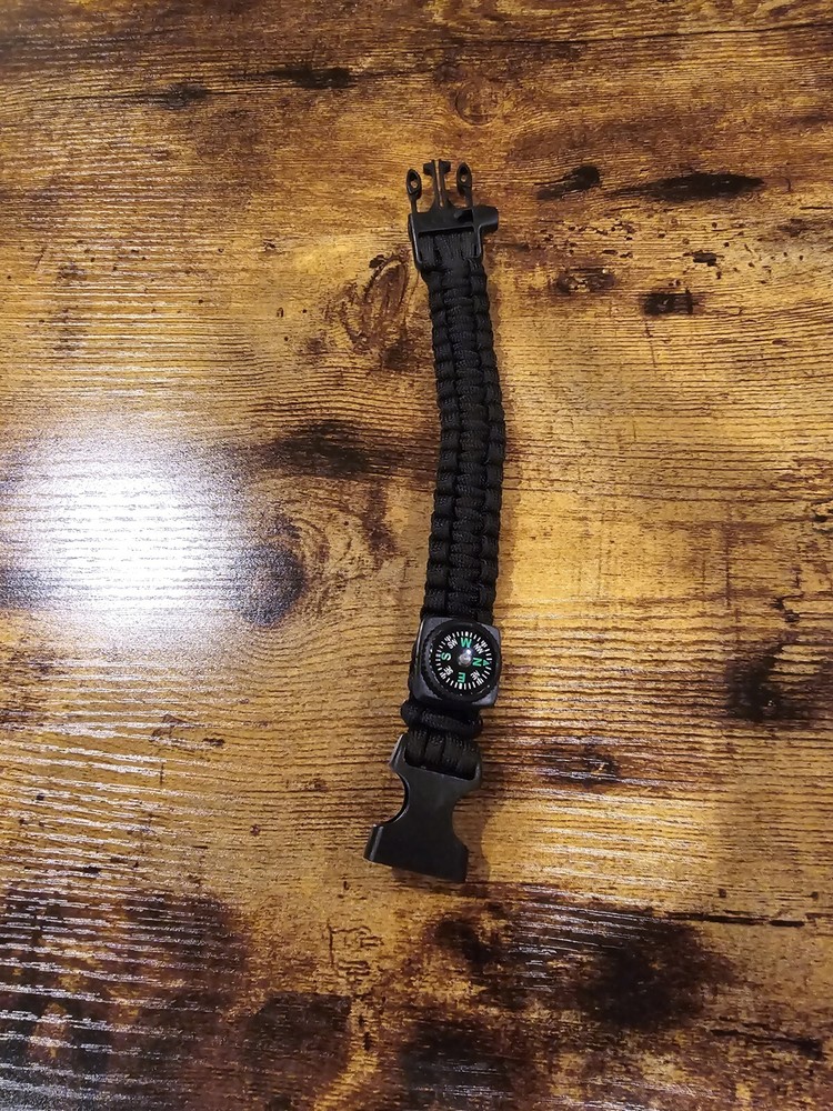 Marlboro Outdoor Emergency Survival Paracord Bracelet Gear Compass Bracelet