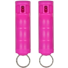 2 Police Magnum pepper spray .50oz hot pink flip top keychain defense protection