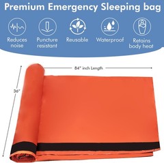 NovaMedic Emergency Sleeping Bag 5 Pack 84×36 Thermal Mylar for Camping
