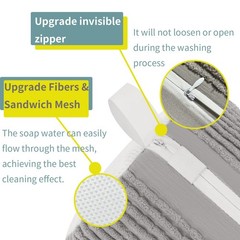 Shoe Washing Machine Bag Laundry for Washer and Dryer Light Gray