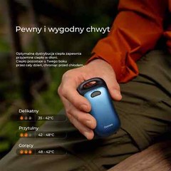 Ocoopa UT4 Urban Electronic Hand Warmer UT3061 Black, 2x 3000mAh, Up to 2