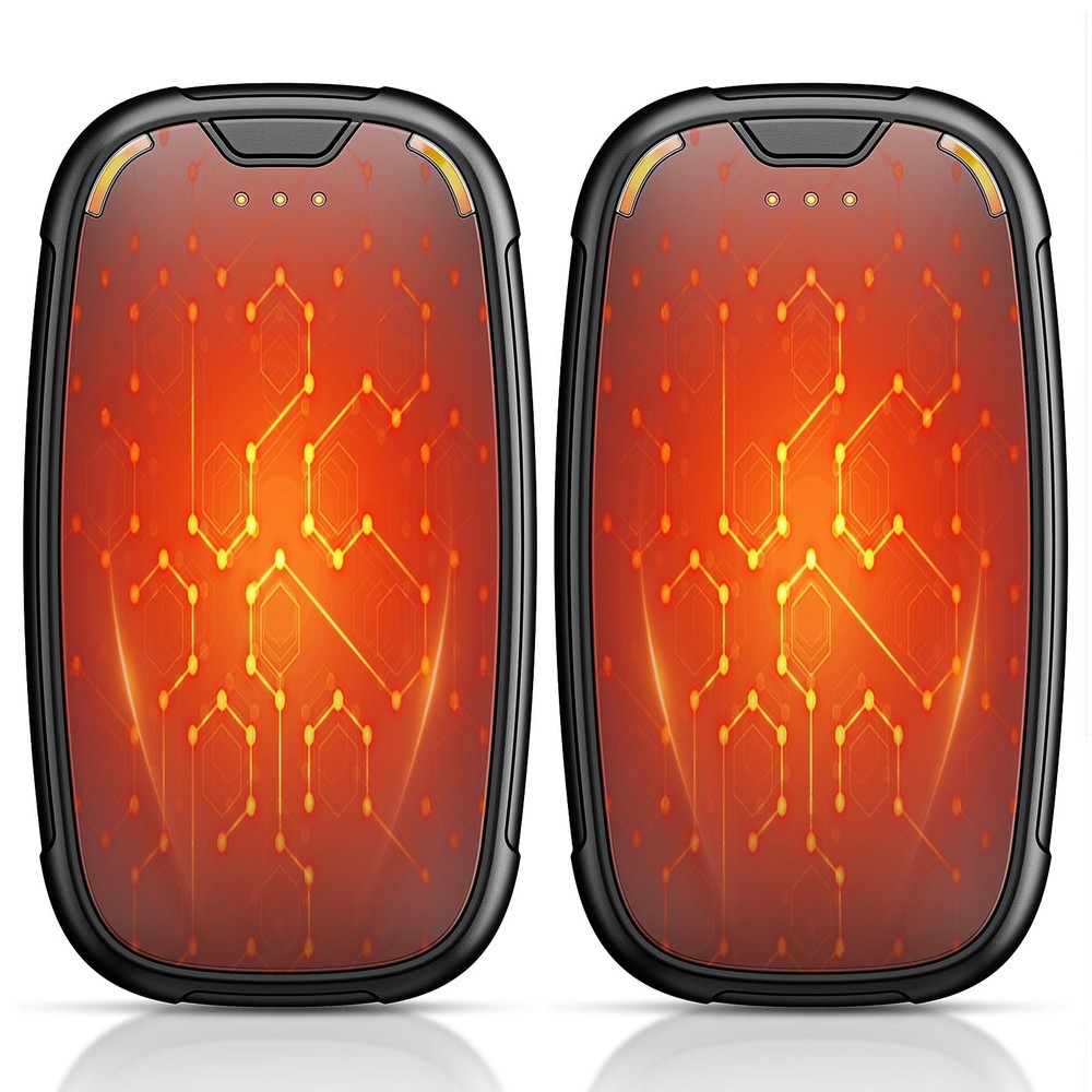 Hand Warmers Rechargeable 2 Pack, 3-Settings Small, Black