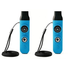Multifunctional Survival Emergency Whistle for Kids with Middle, bule2pcs