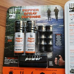 New 2 Packs UDAP Jogger Fogger Pepper Spray Defense 6 Piece Kit each