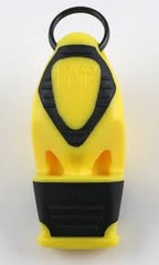 Fox 40 Epik CMG Safety 3-Chamber Pealesss Whistle, Neon Yellow