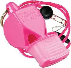 Classic CMG Whistle with Lanyard Referee-Coach, Safety Alert-Pink