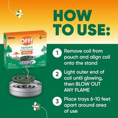 OFF! Backyard Mosquito Repellent Coil Refills, Perfect for Outdoor Patios…